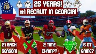 I Followed the Careers of EVERY #1 Recruit in Georgia for 25 Years in College Football 25!