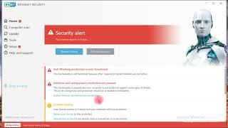 فعال و غیر فعال کردن آنتی ویروس eset