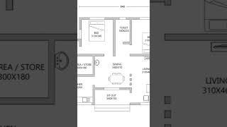 900 sqft house plan kerala#shorts