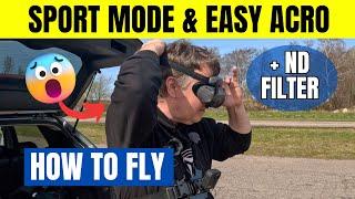 DJI Avata 2 Beginner Guide - Part 2 - Trying EasyAcro, Sport Mode and ND filters