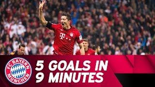 5 Tore in 9 Minuten - Lewandowski-Gala gegen den VfL Wolfsburg | Saison 2015/16