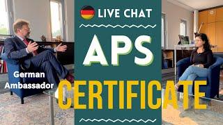 How to apply for APS Certificate in 2023 for Indian Qualifications Assessment by German Ambassador