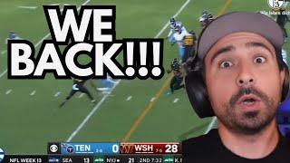 REACTION | Washington Commanders vs. Tennessee Titans Game Highlights!