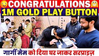 Golden Play Button Unlocked | 1 Million Subscribers, Thank You Students, Target with Ankit