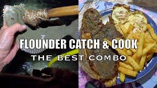 Flounder with Homemade Spear Catch and Cook