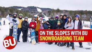 A Day on the Slopes with the BU Snowboarding Team