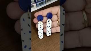 #short Pendientes de Arcilla Polimérica con efecto TERRAZO | Creaciones Poliméricas