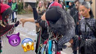 Camival_BW_Fasnet 2024 / wild witches / Kaltenecker Burghexa in Neuhausen (Enz) 4K