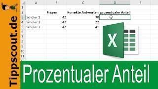 Excel: Prozentualer Anteil schnell ausgerechnet [SCHNELLANLEITUNG]