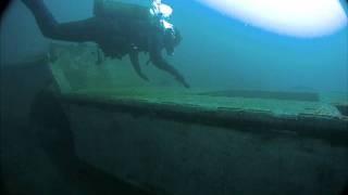 SCUBA diving at Haigh Quarry, December 18th, 2011