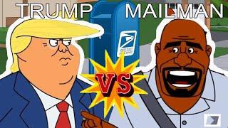 Trump vs the Mailman | Cartoon Rap Battle