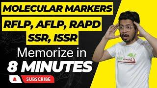 Molecular markers csir net | RFLP, RAPD, AFLP, SNP, SSR, ISSR | Dominant, codominant marker