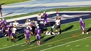 Tight end Ian Castellanos scores on a 2-yard run