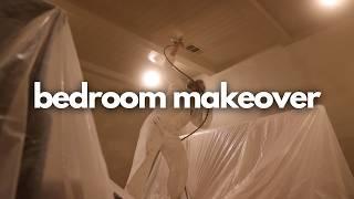 DIY Bedroom Makeover On A Budget | HVLP Spray Painting | Bedroom Design