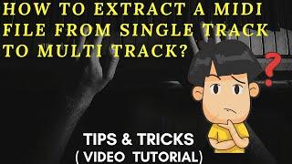 MIDI FILES: HOW TO EXTRACT A SINGLE TRACK  MIDI INTO A MULTI TRACK | Video Tutorial (2020)