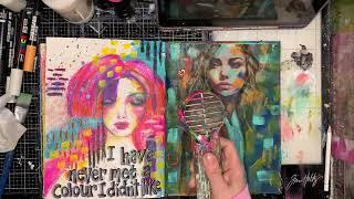 Art Journaling with Niamh: Extending images with paint matching