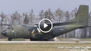 Transall C-160D - German Air Force 50+17 - aborted takeoff at Landsberg Air Base