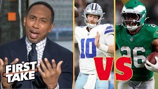 FIRST TAKE | Stephen A predicts for Eagles vs. Cowboys: Saquon Barkley will DESTROY Dallas's defense