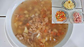 Simple delicious GROUND PORK SOUP. BY MARIDZ COOKING