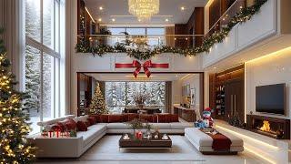 Winter Serene Atmosphere in Cozy Living Room Space with Relaxing Jazz ️ Soothing Piano Jazz Music