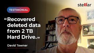 Stellar Data Recovery - Customer Testimonial: Recovered data from 2TB Hard Drive