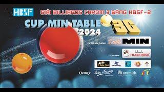 Lý Thế Vinh VS Hồ Hoàng Hùng - ROUND 3 | GIẢI CAROM 3 BĂNG HBSF II CÚP MIN TABLE 2024