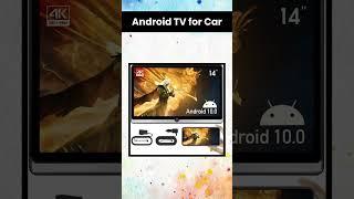 Seventour 14" 4K Android 10 Car TV: Portable Headrest Monitor! #shorts