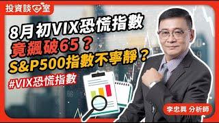 8月初VIX恐慌指數竟飆破65？S&P500指數不寧靜？#VIX恐慌指數　投資談心室 EP.18 #李忠興 分析師【#籌碼大師】