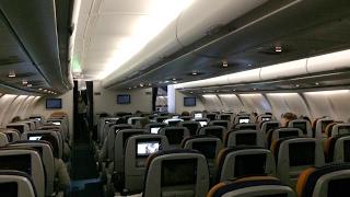 Lufthansa Airbus A340-600 Economy Class Review (TOILET DOWNSTAIRS?!)