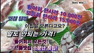 [활어회 최고맛집]싱싱한"회,,한접시에 행복과 감동/목포 삼촌네회수산 가성비 맛집/(목포 동부시장내)010-6601-9736