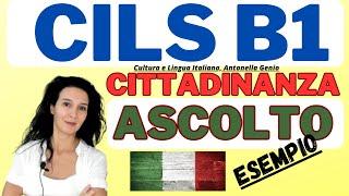 CILS B1 CITTADINANZA Esempio ASCOLTO