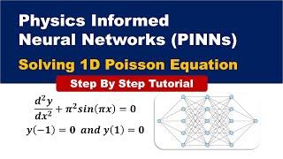 Physics Informed Neural Networks (PINNs) || Ordinary Differential Equations || Step-by-Step Tutorial