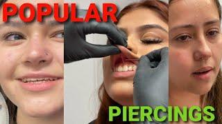 Popular piecings compilation  #piercings