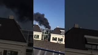 Stapel isolatiemateriaal in brand Nieuweweg Doetinchem