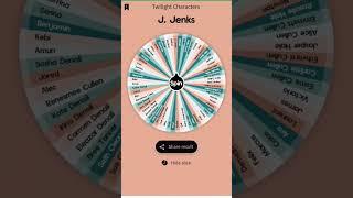 J. Jenks is down! Who will be next? #spinthewheel #twilight #thetwilight #ladygaga