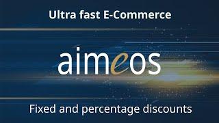 Aimeos - How to create fixed and percentage discounts/rebates for ecommerce