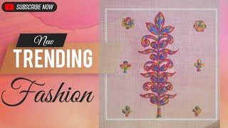 Multicolour leaf embroidery | Design with Ganesh |