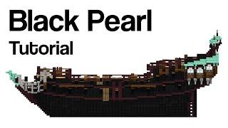 Minecraft Ship Tutorial: The Black Pearl