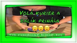 #balik #zelenymino Takto to vyzerá kedˇ ti zavolá kurier,mám balík