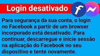 Como corrigir o login do Facebook de um navegador incorporado desativado (2024)