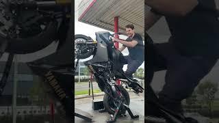 MINT YAMAHA R1 | LOUD YOSHIMURA | LIMITER BOUNCING mid-wheelie | WHEELIE MACHINE