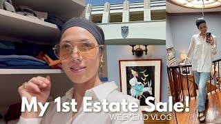 My first estate sale! Weekend vlog | Ryanne Darr