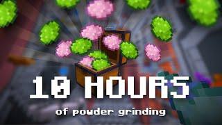 Powder grinding for 10 HOURS - Hypixel Skyblock