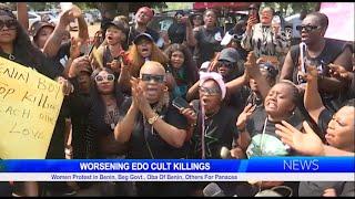 WORSENING EDO CULT KILLINGS: Women Protest in Benin, Beg Govt., Oba Of Benin, Others For Panacea