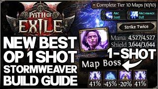 Path of Exile 2 - New Best OP Stormweaver Build Guide - Easy 1 SHOT Double Shock Archmage Endgame!