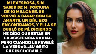 MI EXESPOSA, SIN SABER DE MI FORTUNA DE 10 MILLONES, SE VOLVIÓ A CASAR CON SU AMANTE. UN DÍA, NOS...