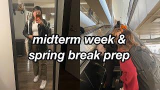 Spring Break Prep & Midterm Week | cider and swimwear haul, studying, and pack with me