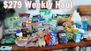 WEEKLY HEALTHY GROCERY HAUL FOR FAMILY OF 5! Aldi, Target & Walmart!