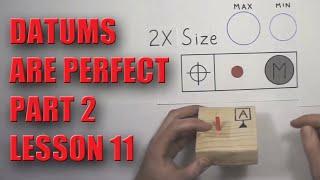 GD&T Datums Part 2, Perpendicularity - Lesson 11 - NO MATH