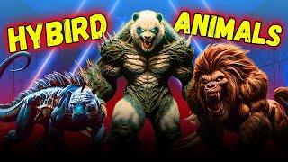 AI Hybird Animals | 12 Animals Mix-up Video | Top 5ology #facts #animals